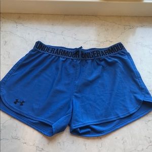 Under Armor blue workout shorts